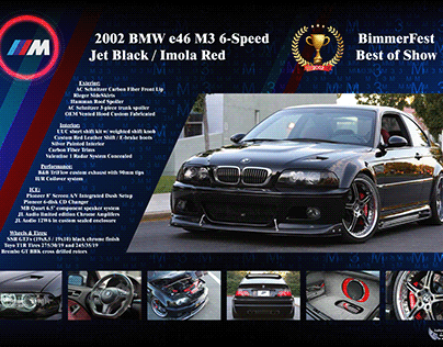 Poster Design for award winning BMW E46 M3