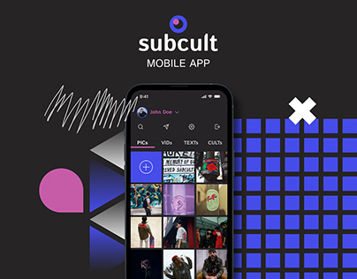 Social network SUBCULT | Mobile App Concept
