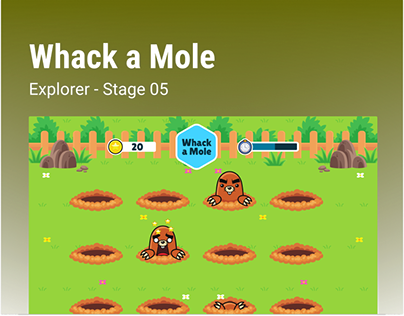 Whack a mole ( Game App )