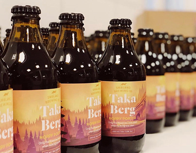 TAKA BERG, Beer label design
