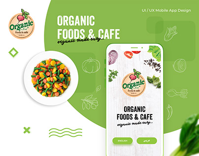 Organic Foods & Cafe App Design