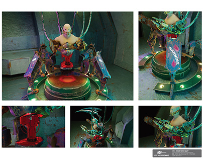 3D Model Spider Mech Tank
