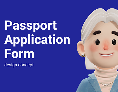 Passport Application form | design concept