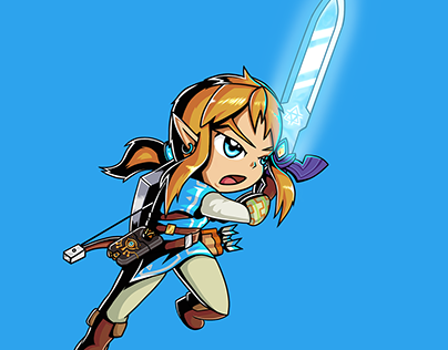 Chibi Link BotW (T-Shirt/Poster Mockup)