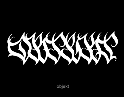 OBJEKT Calligraphy Type (2021)