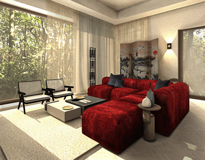 Interior concept for an apartment or cottage