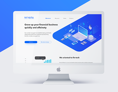 Finance industry page | Landing page