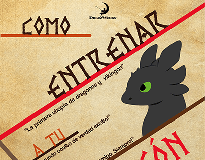 AFICHE TIPOGRAFICO - HTTYD 3