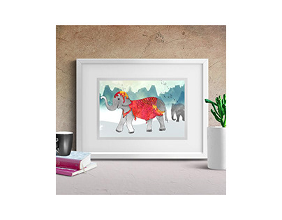 Drawing of an elephant