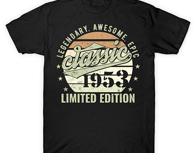 71th Bday 71 Yr Old Classic !953 T Shirt