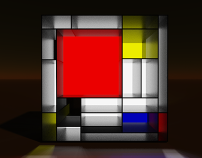 Mondrian 3d (voxel)