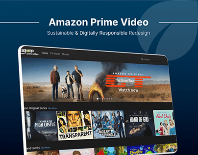 Sustainable website redesign- Prime Video