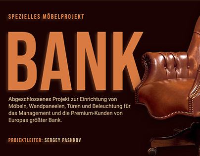 Abgeschlossenes Möbelprojekt von Europas größter Bank