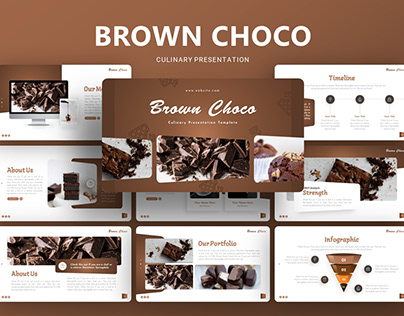 Brown Choco Culinary Presentation template