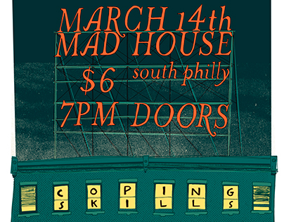 Coping Skills at Mad House, March 14th
