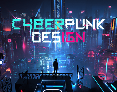 cyberpunk design PowerPoint presentation