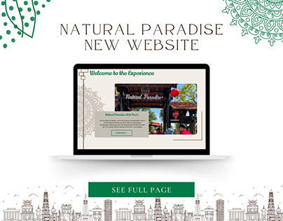 New Natural Paradise Website design Homepage (Figma)