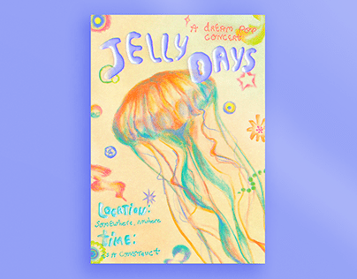 Jelly Days - Conceptual Gig Poster
