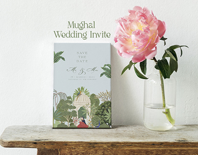 Mughal Wedding Invitation Card