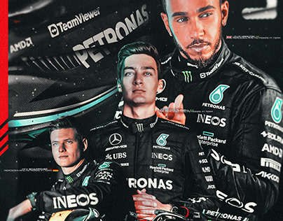 2023 Pre-Season Mercedes-AMG Petronas F1 Team Poster