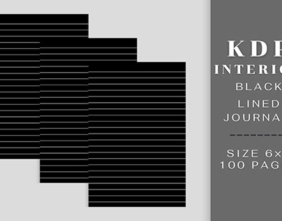 KDP Interior Black Lined Journal