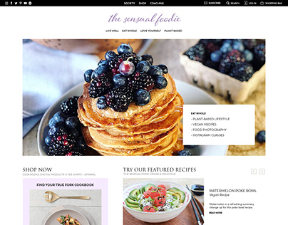 Food & Lifestyle Website Redesign