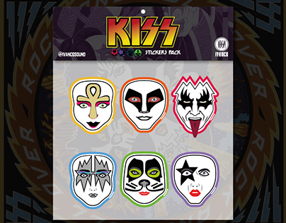KISS - Stickers Pack By Iván Co.