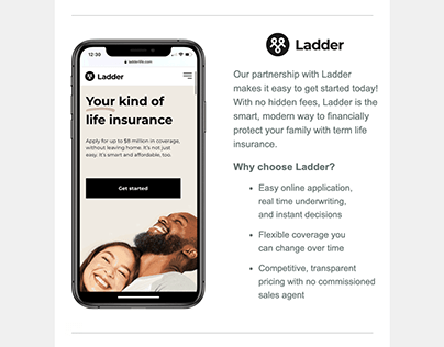 Ladder Life Insurance Email Campaign