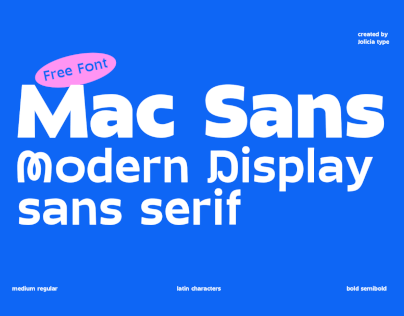 Mac Sans | Display Sans Serif Font | Free To Try Font