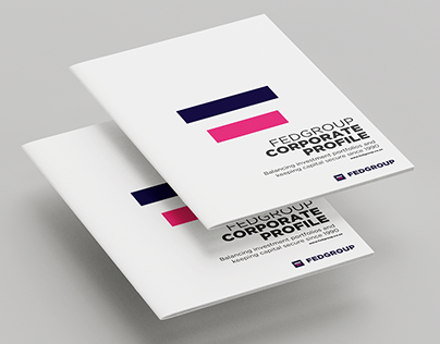 Corporate Profile Brochure Design for Fedgroup