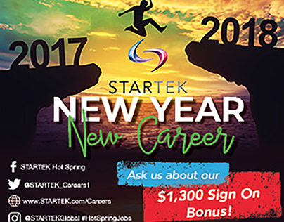 New Year Digital Ads for STARTEK