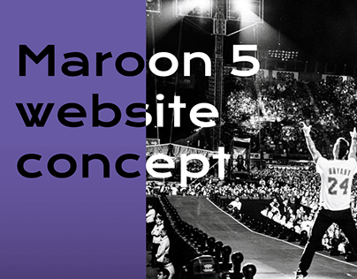 Maroon 5 website concept