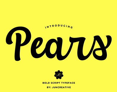 FREE | Pears Script Font