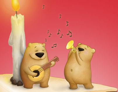 Party bears – Cute children's birthday card