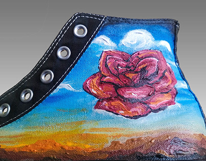 Surreal Painting Shoes