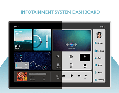 Infotainment System Dashboard Design