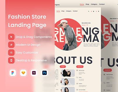 Enigma - Fashion Store Landing Page V1