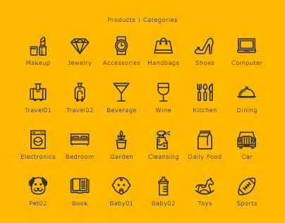 100+ Icons For eCommerce Site