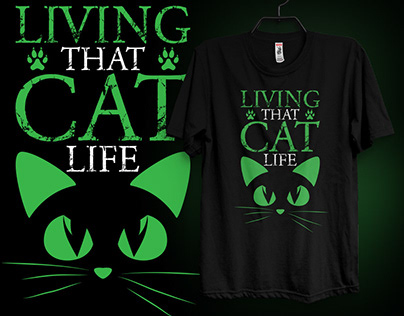 Cat T-Shirt Design.