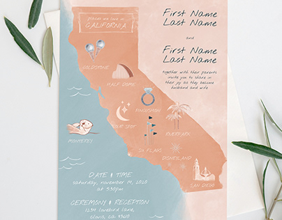 Wedding Invitation | California