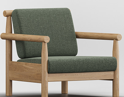 3D model of modern armchair