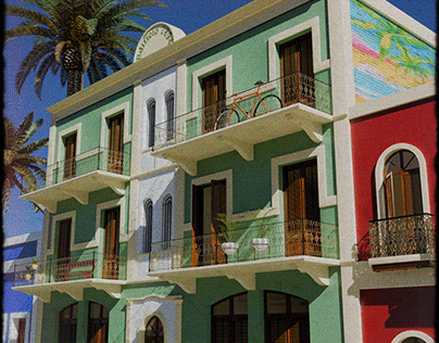 San Juan townhouses 8mm retro
