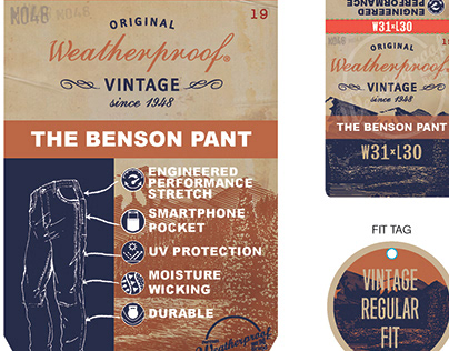 Weatherproof Vintage Benson Pant Trims