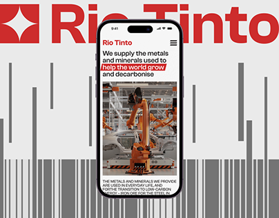 Rio Tinto | Corporate website redesign