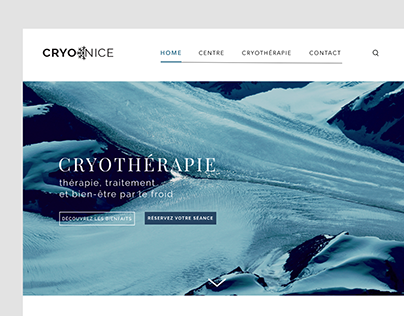 CRYONICE - Web Design