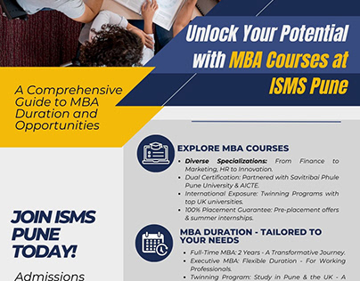 Unlock MBA Courses at ISMS Pune