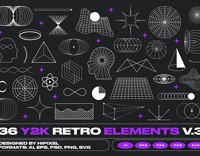 36 Y2K Retro Elements