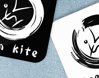 design logotype for kite school "dzen kite"