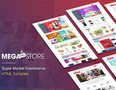 MegaStore Super Market Ecommerce HTML Template