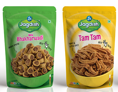 Jagdish Snacks Packaging design Range